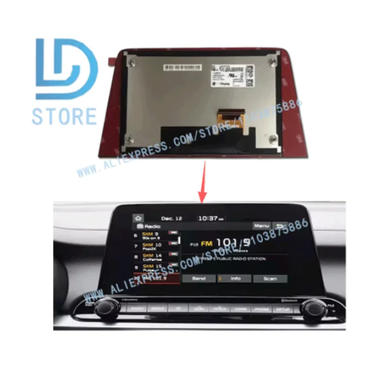 Suitable for Kia Forte Sedan GPS Navigation Radio LCD Panel Display 1.6L 2.0L 2019-2021 96160M7070WK 96160-M7070WK