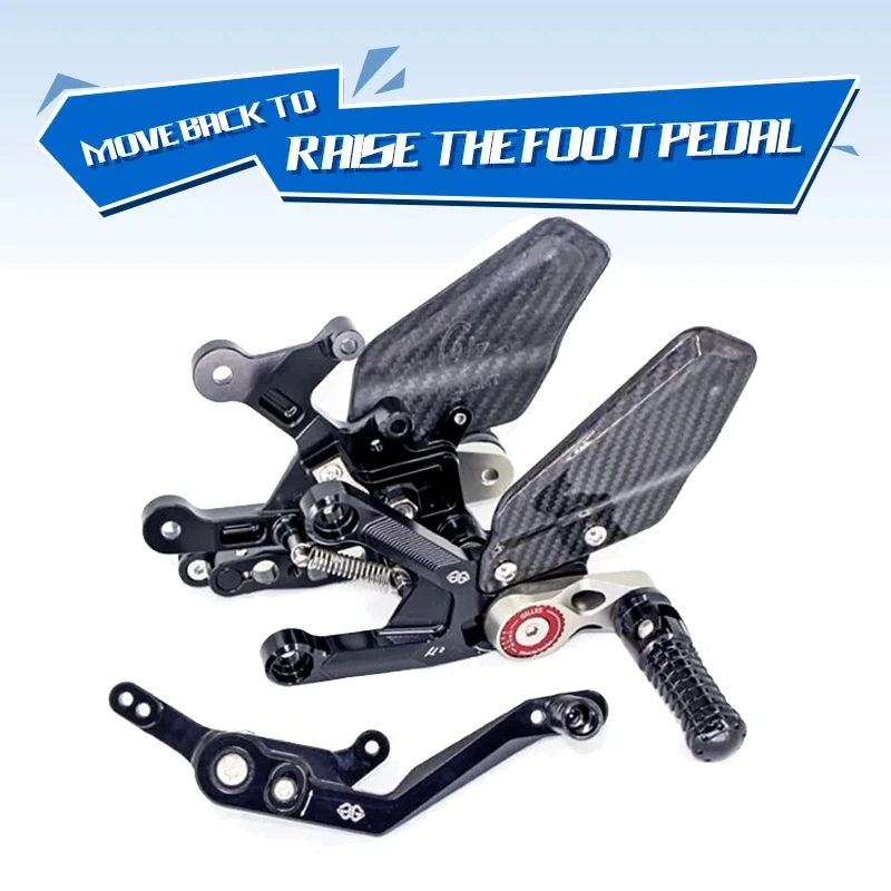 For HONDA CBR1000RR-R CBR1000RR 2020-2023 Motorcycle Adjustable Raise Move Back Footrests Rearset Rear Footpeg Foot Rests