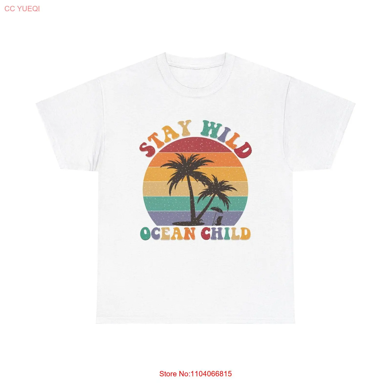 Stay Wild Ocean Child T-Shirt Unisex Summer Vacation Beach Tee Softstyle Cotton