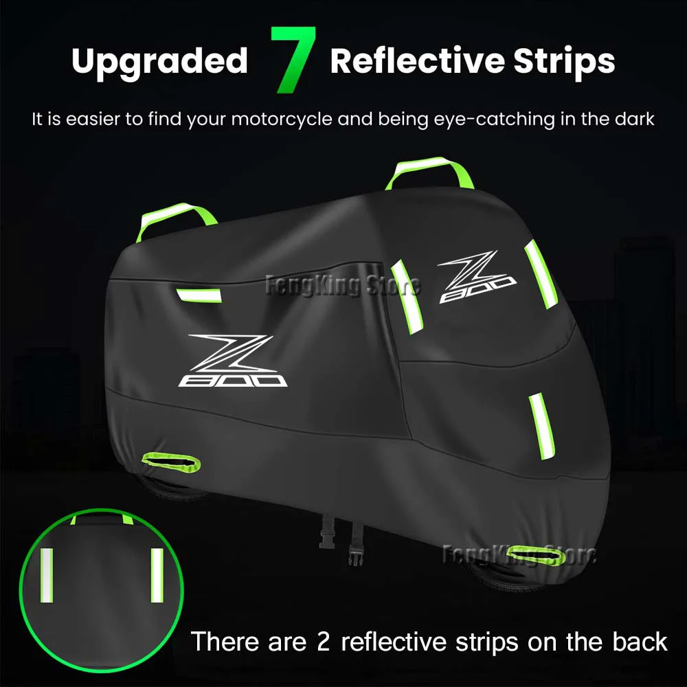 For Kawasaki Z 800 z800   Motorcycle Cover UV Protective Dustproof Snowproof Outdoors Rain Waterproof Cover - Image 4