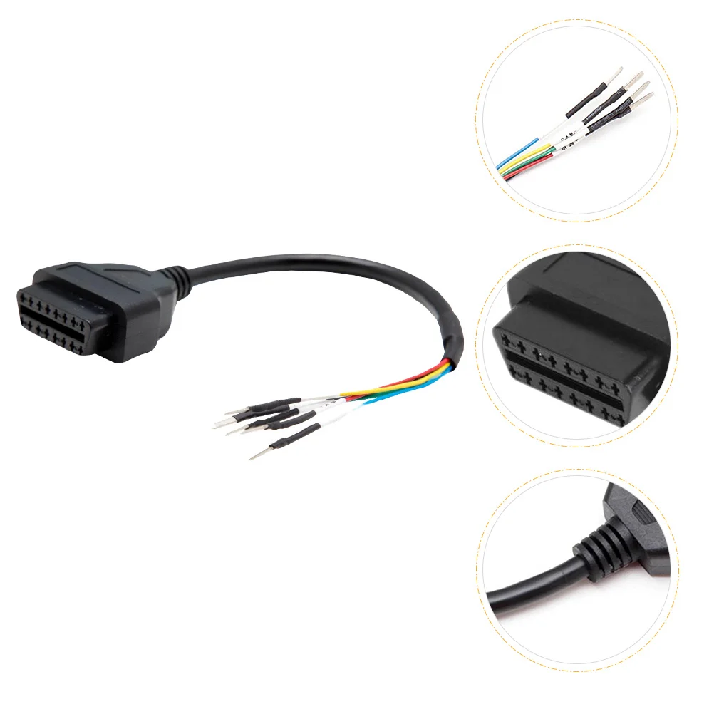 

16 Pin Female Tester Can Adapter Cable Engine Fault Diagnosis Motorcycle Car Truck Diagnostic Adapter Cable