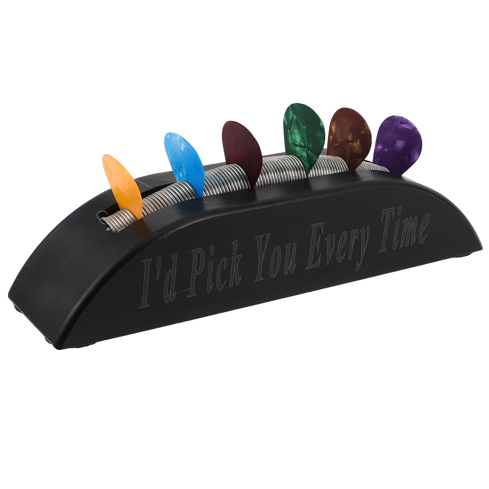 

Japanese Guitar Pick Holder Black Plastic Spring Clamp Plectrum Storage For Electric Bass Ukulele Acoustic Lightweight Pvc Picks