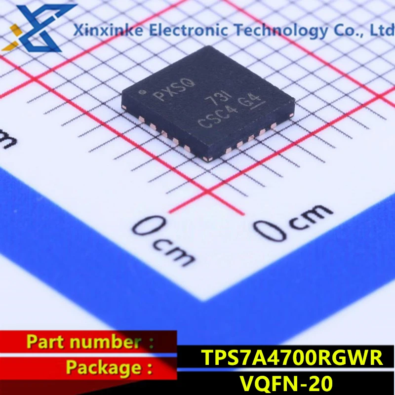 TPS7A4700RGWR VQFN-20 Mark:PXSQ Power Management ICs LDO Voltage Regulators Low Noise 1A Hi Vltg LDO Reg Brand New Original