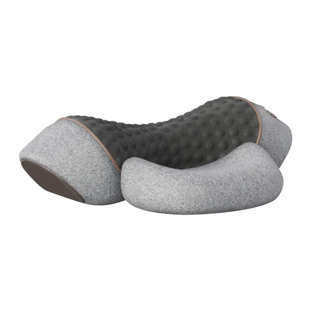 Neck Massager Ergonomic Electric Neck Pillow Heat & Vibration Shoulder Massager Pillow Multi-Function For Neck Stress Relief_voghion.com