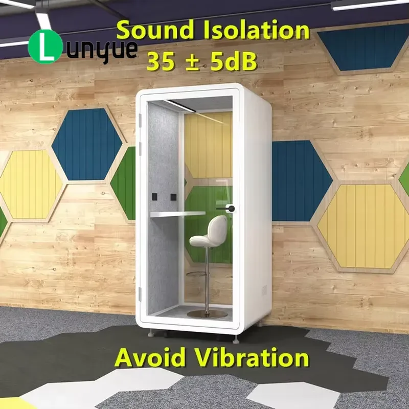 Modern Modular Office Pods Soundproof Booths for Home or Building Individual Team Workstation Privacy Acoustic Enclosure
