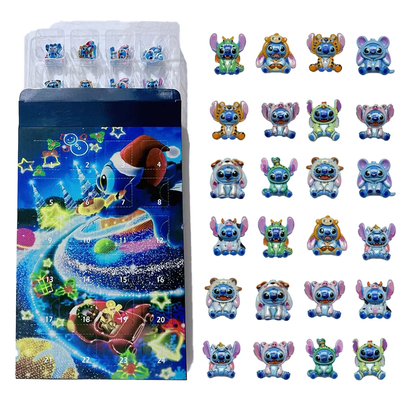 

24 шт./кор., персонажи Диснея, надходження, коробка-календарь, аниме, модель экшн-персонажа, Рождественская адвент, слепая коробка, детские игрушки