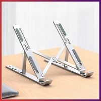 1PC Computer Stand Laptop Lifting and Cooling Aluminum Alloy Invisible Vertical Portable Foldable Storage Stand