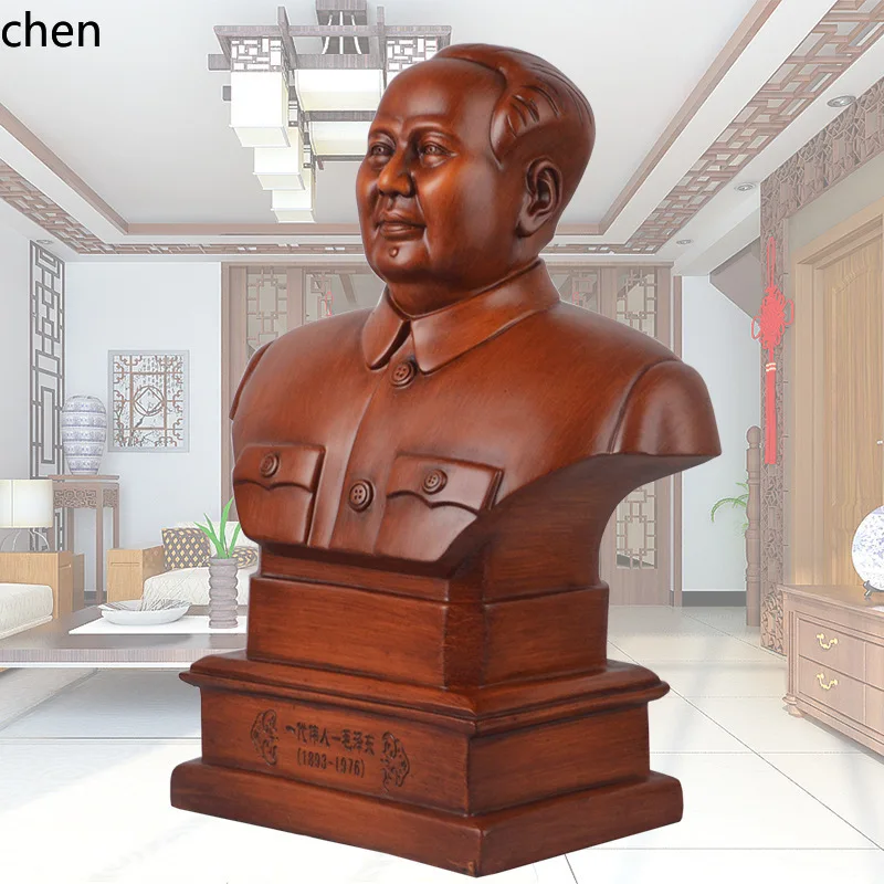 CZ Business Desktop Decoration Half-Body Chairman Mao Statue Ornament Synthetic Resin Craft