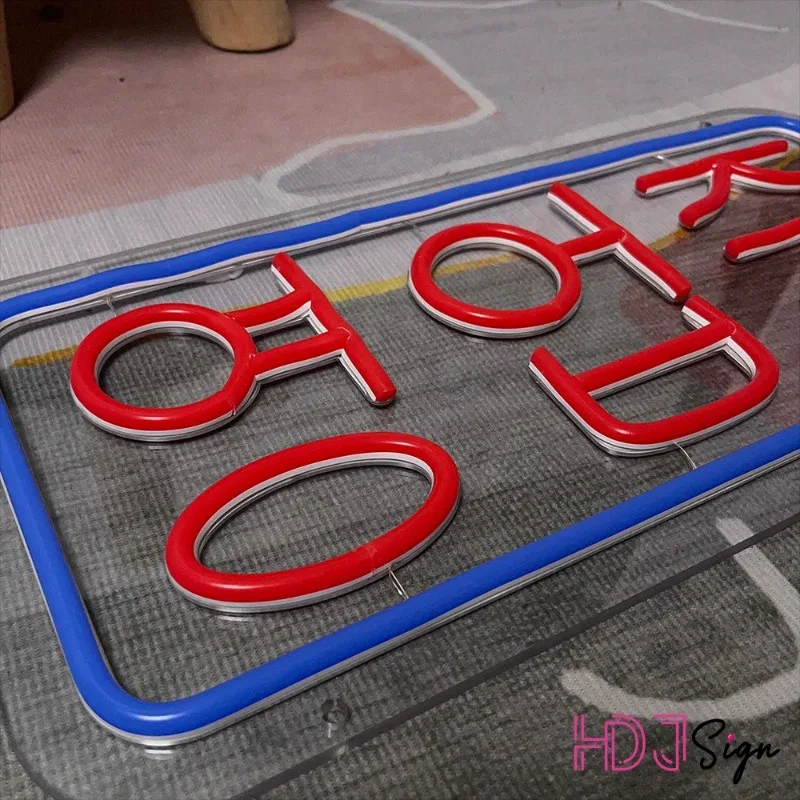 Imagem -05 - Custom Neon Led Light Sign Shop Wall Decor Decorações do Quarto Bem-vindo Open Salon Girl Gift Coreano