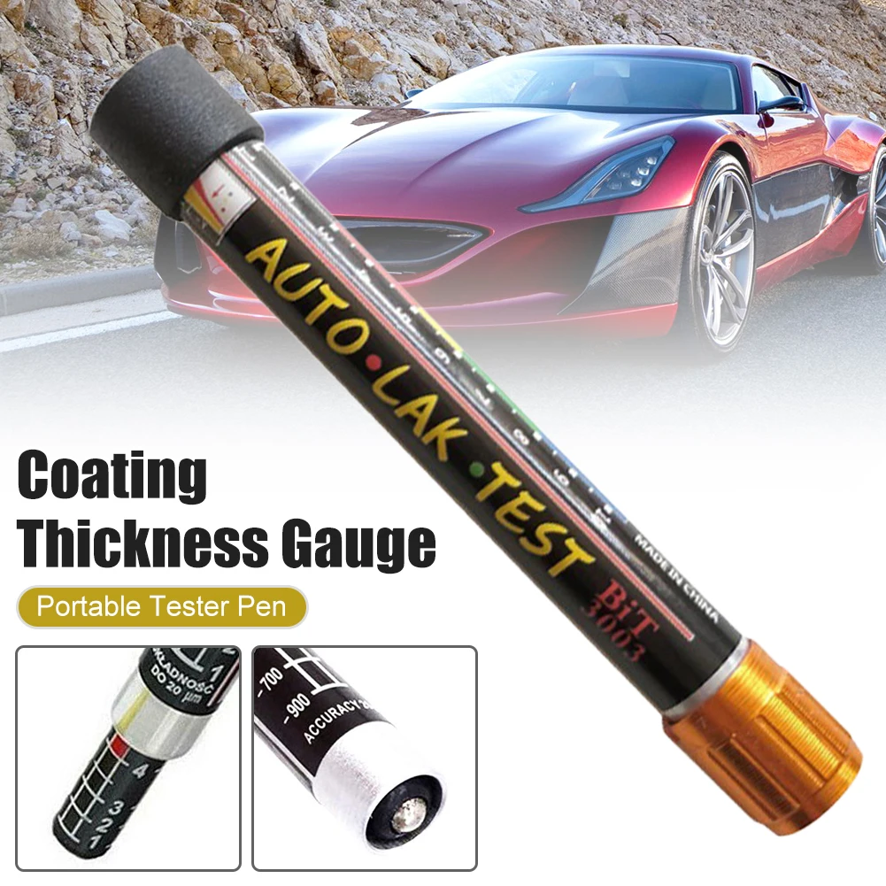 Auto Paint Coating Thickness Detection Pen Portable Car Paint Coating Tester Meter Coat Crash Check Test