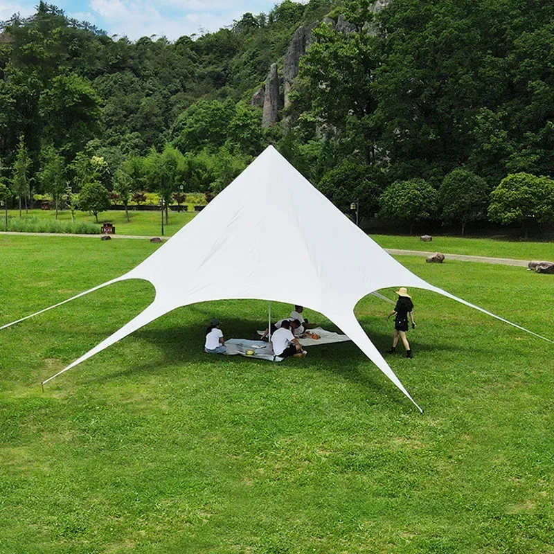 outdoor Canopy Tent Camping Thickened Umbrella Proof Shed Portable Camping Base Wind, Shade and Sun Protection