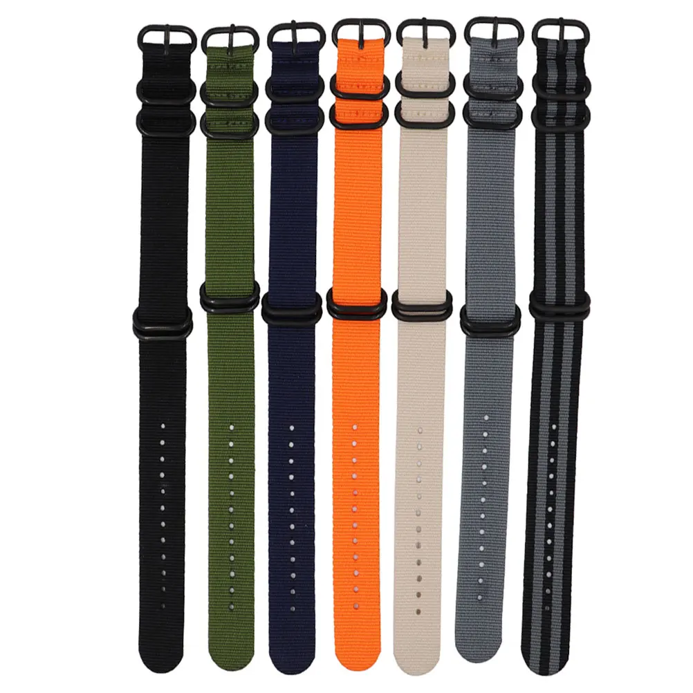 

Smart Watches for Men Nylon Canvas Strap Band Intelligent Black Watchstrap Miss