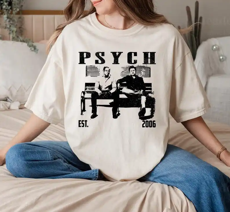 Psych Shirt, Psych Tv Series  Retro Film  Vintage  Retro  Classic Shirt, Gifts for him, Christmas Gifts