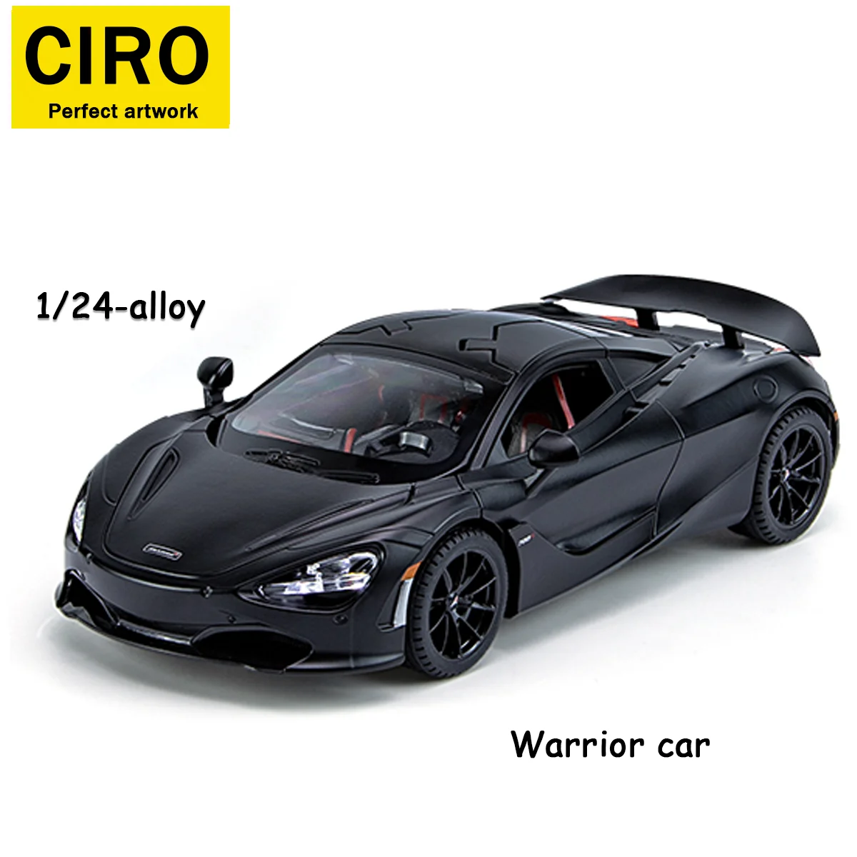 

Литая под давлением модель автомобиля McLaren 720S из сплава, игрушечный гоночный автомобиль 1/24, коллекционное украшение автомобиля, любимый автомобиль для мальчика, игрушечные подарки