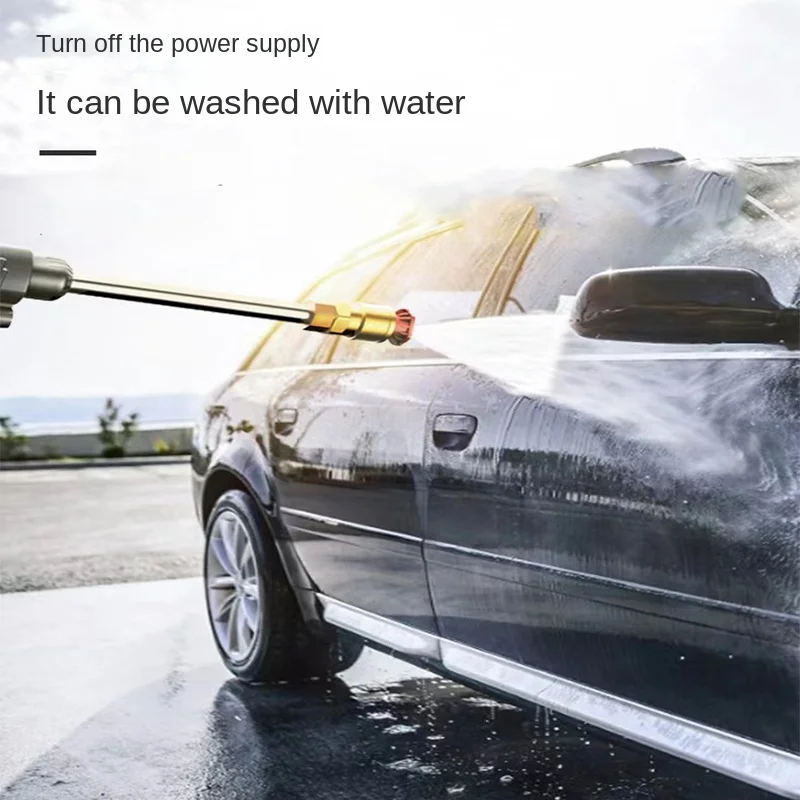 Portable Cordless High Pressure Car Wash Washer Gun 30000mAh Foam Generator Water Gun for Home Garden Car Cleaning Accessories