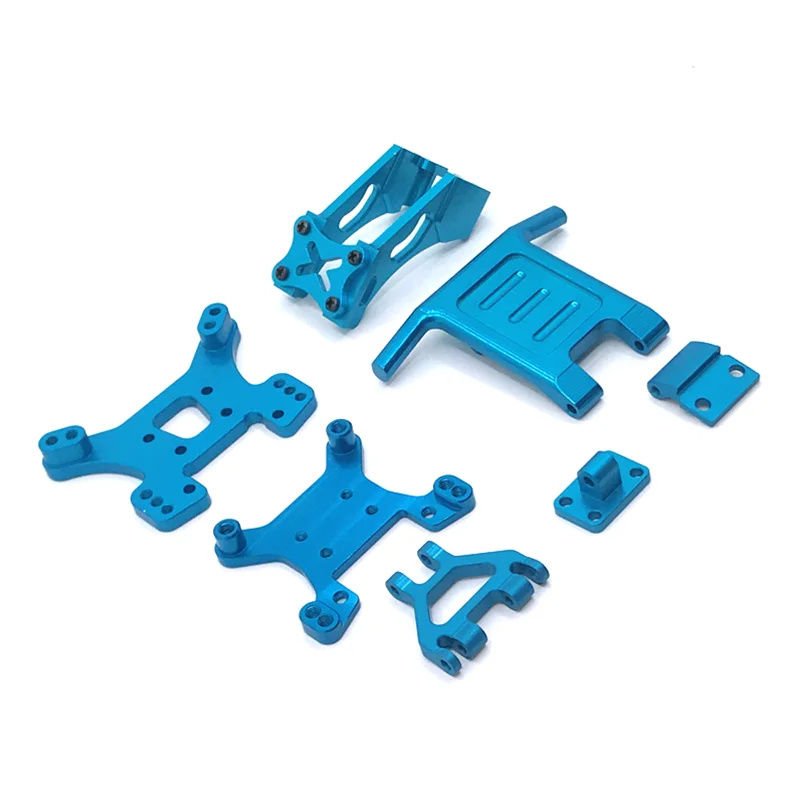 Soporte trasero de Metal mejorado, parachoques delantero para WLtoys 144010, 144010, 124016, 124017, 124018, 124019, piezas de coche RC