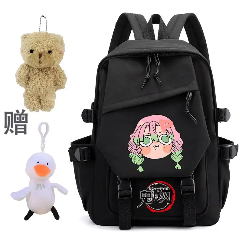 Cute Kimetsu No Yaiba Hashira Geiko Hen Backpack Teenarges Schoolbag Anime Children Causal Book Laptop Outdoor Bags Mochila+Toy