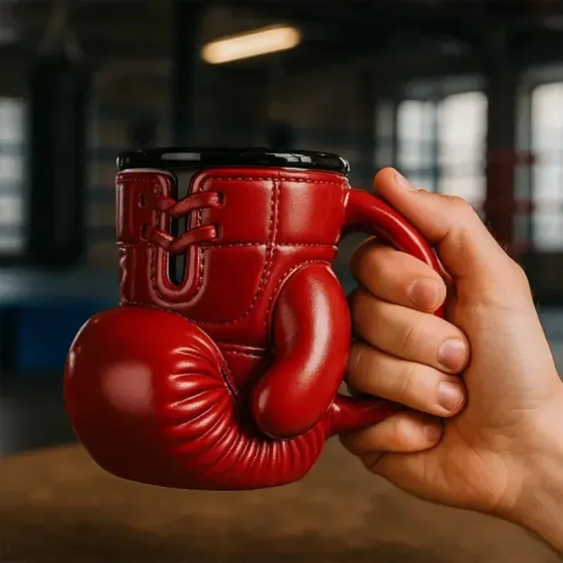 

Hot Popular Boxing Gloves Mugs Stainless Steel Cups Coffee Cups Resin Handicrafts Desktop Ornaments Funny Water Cup Couple Style