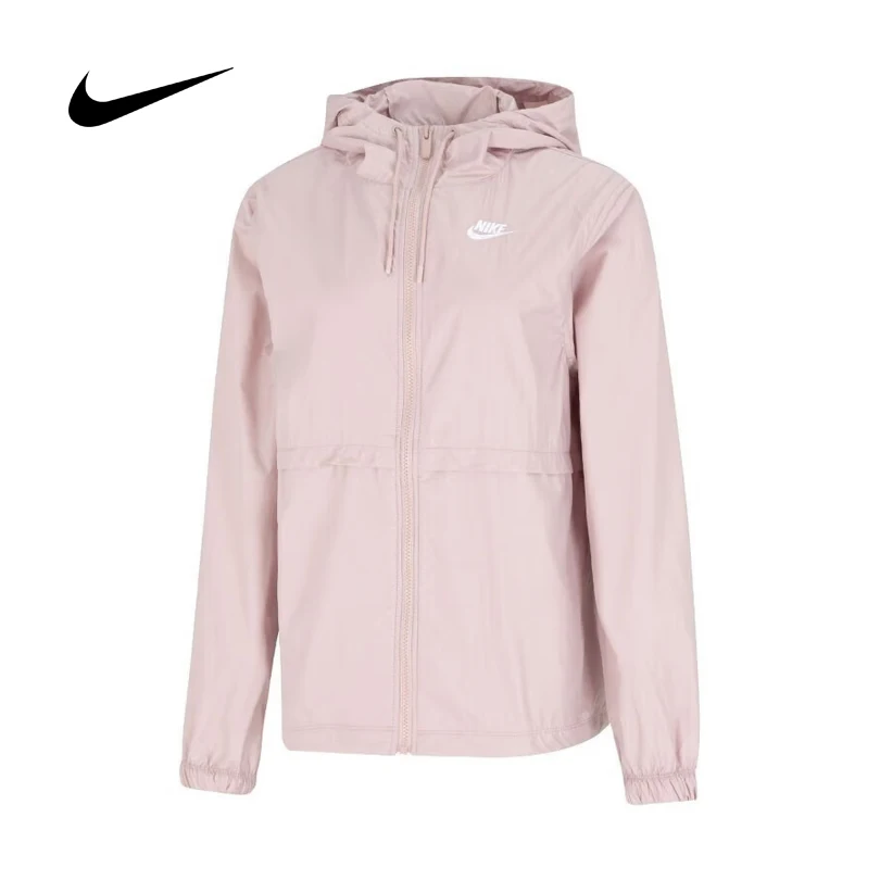 

Женская дышащая ветровка Nike с защитой от ультрафиолета, свободного кроя, с капюшоном, спортивная куртка DM6180-601