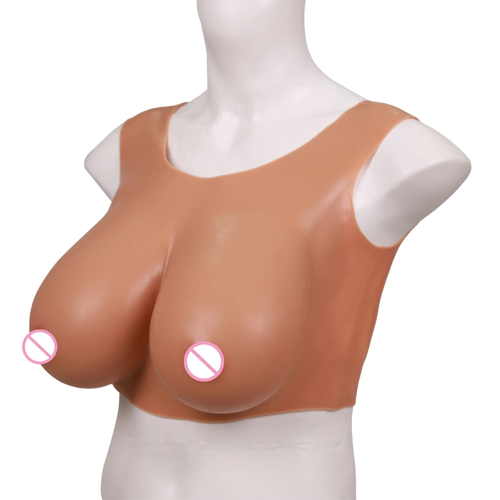 لا طوق كروسدرينج الثدي وهمية سيليكون الثدي أشكال ضخمة المعتوه B/C/D/F/G كوب المتحولين جنسيا سحب الملكة شيميل تأثيري #3