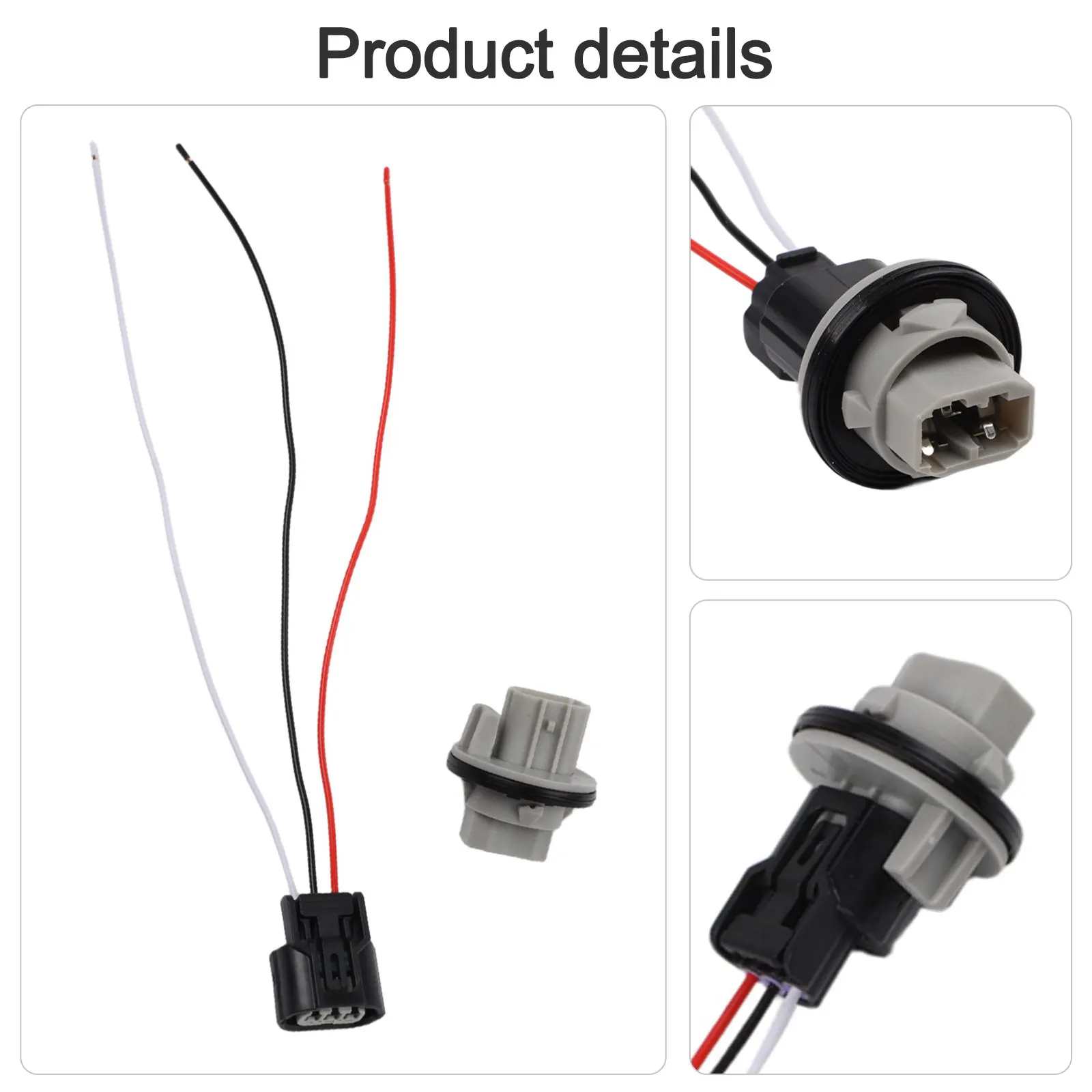 Brake Light Replacement Socket Adapter Base Female Lamp Holder Pre-inspected Parts Female Socket Adapter For Car