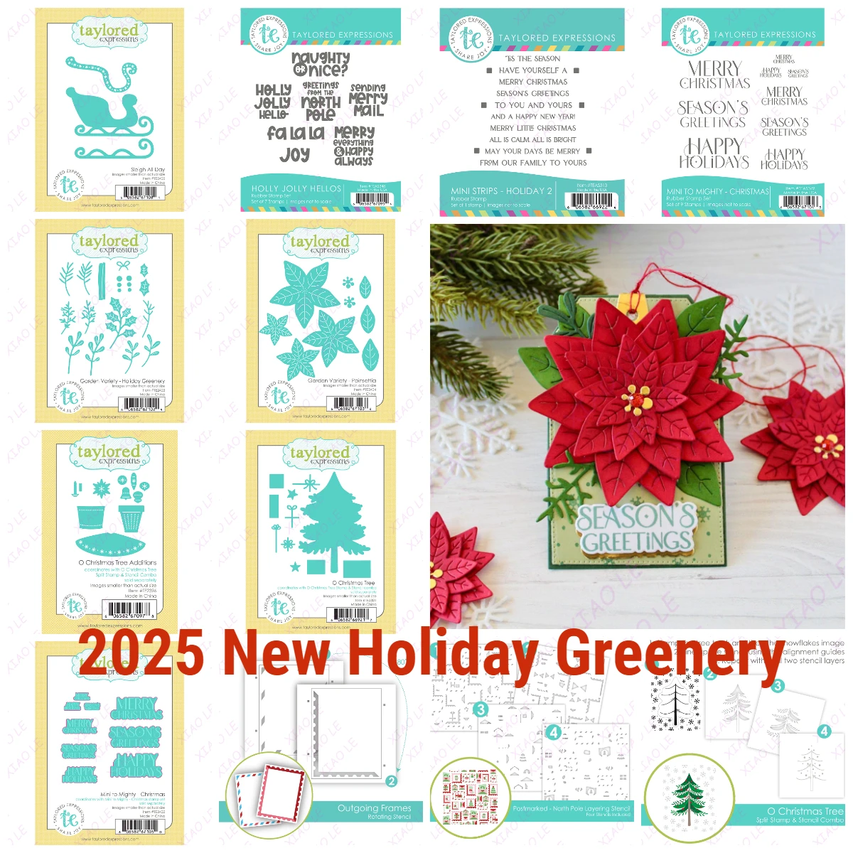 

Holiday Greenery Christmas Tree Metal Cutting Dies Stamps Stencils Diy Scrapbook Paper Diary Decoration Card Handmade Embossing