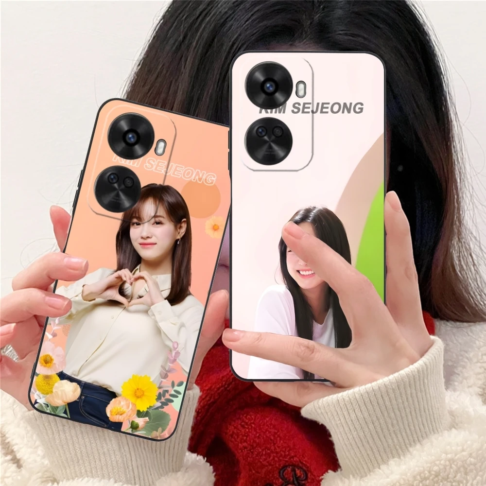 KPOP Kim SeJeong Mobile Cell Phone Case for Huawei Nova 12 11 10 9 8 7 Pro SE 5G Black Soft Phone Cover Shell