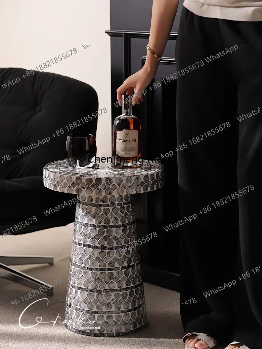 Z183 High-end household shell side few living room sofa side corner few simple creative small coffee table