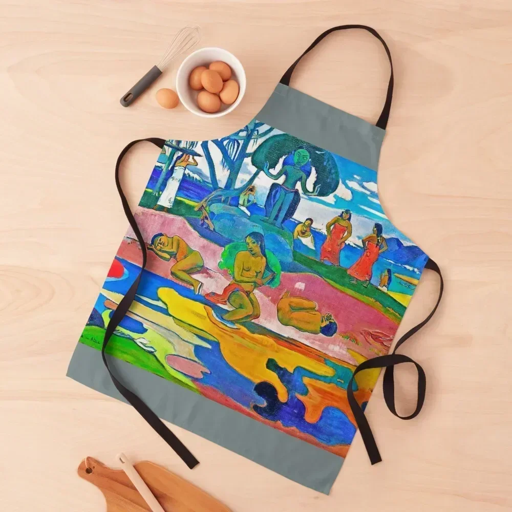 

Day of the God (Mahana no atua) (1894) by Paul Gauguin. Apron Kitchen Things bib chef for man Women's Dress Apron