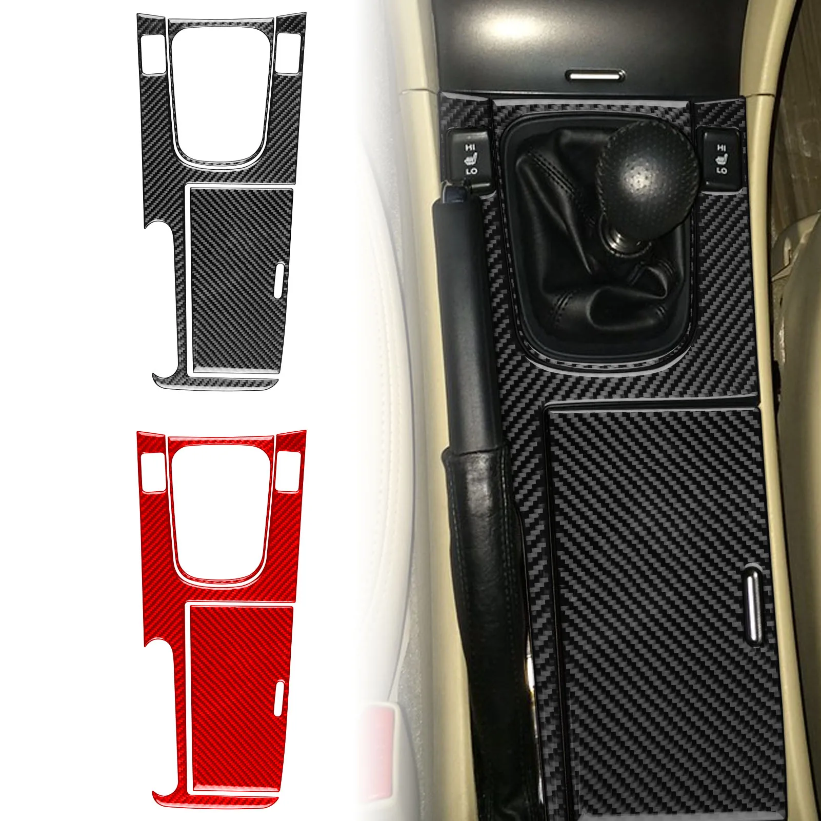 For Acura TSX 2004 2005 2006 2007 2008 Refit Carbon Fiber Gear Panel Set Forged Carbon Accessories Sticker