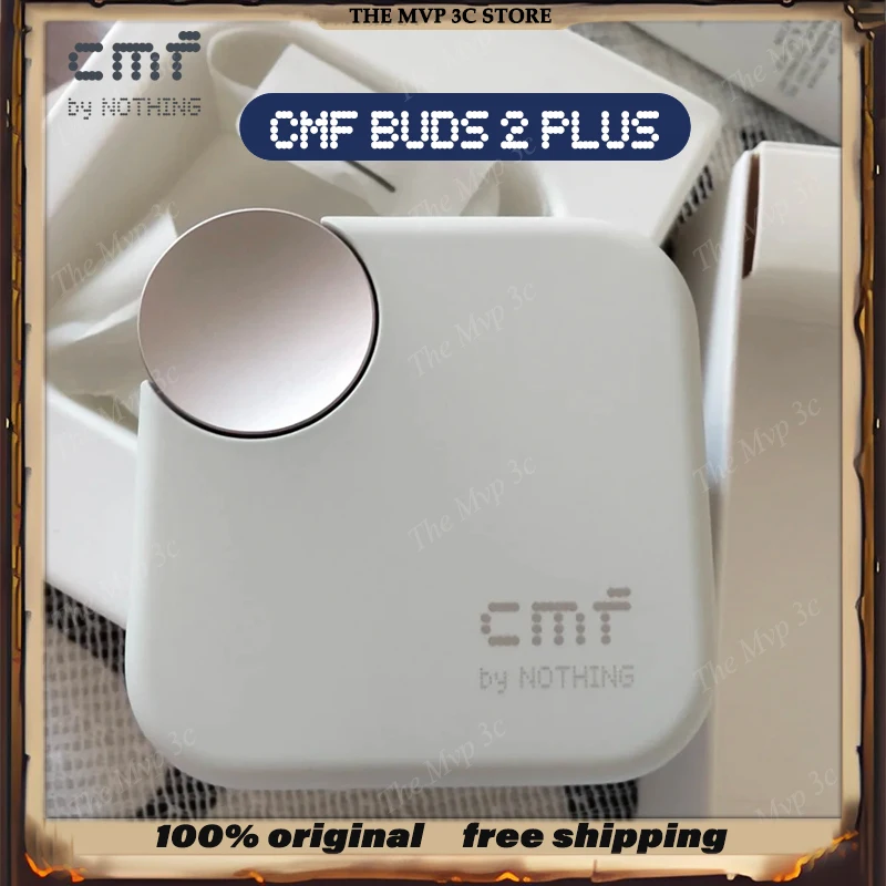 Upgraded CMF by Nothing Buds 2 Plus Wireless Bluetooth Earphone 50dB Hybrid Active Noise Reduction Long Battery Life Headphones