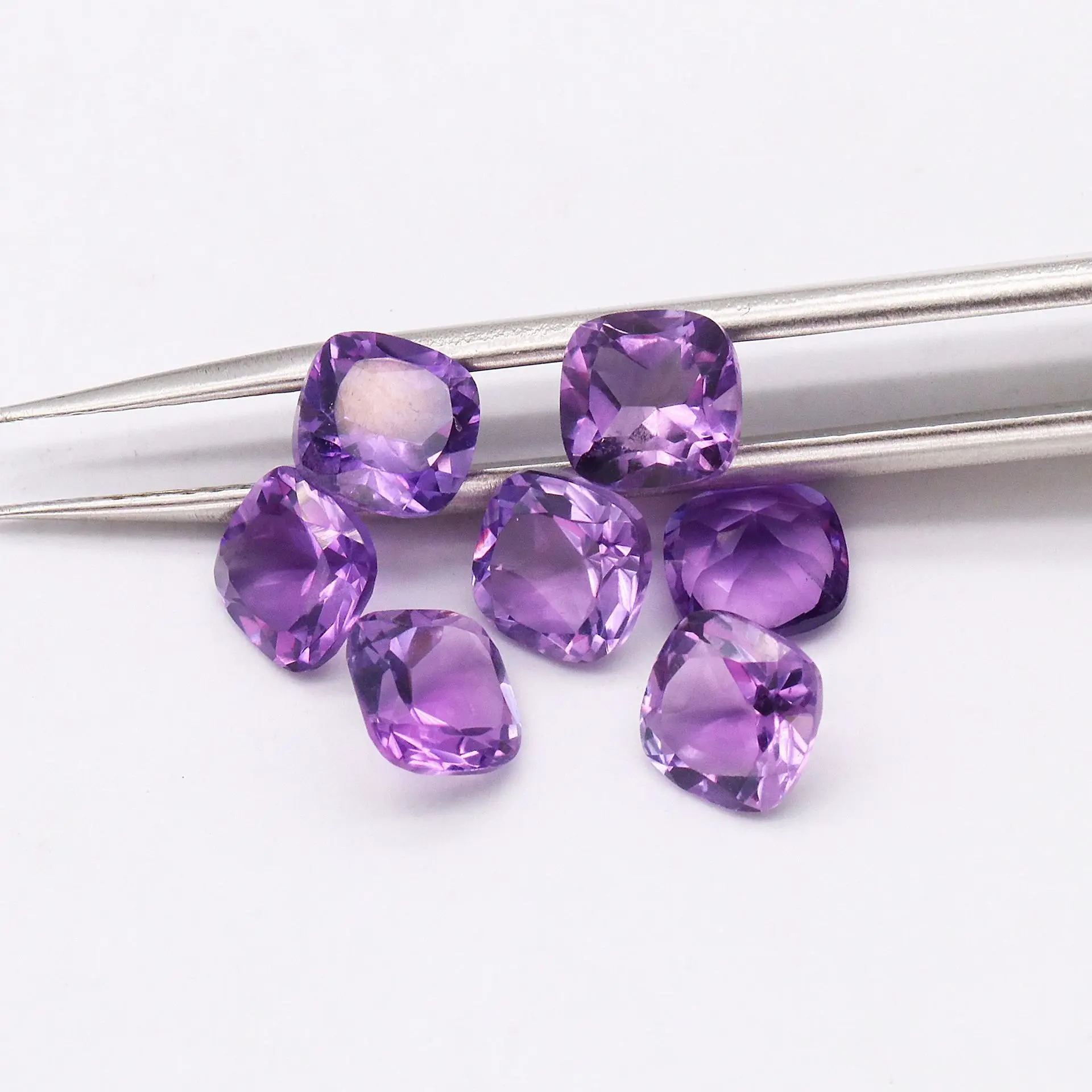 Natural South African Amethyst Buffalo‑Square Loose Gemstone, High Quality Cabochon for Ring & Necklace Jewelry Inlay