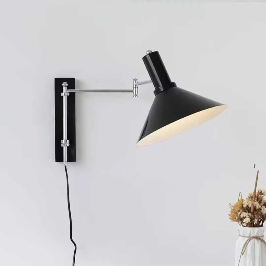 Bauhaus swivel ceiling lamp, extendable long arm foldable ceiling lamp, reading mobile atmosphere wall lamp
