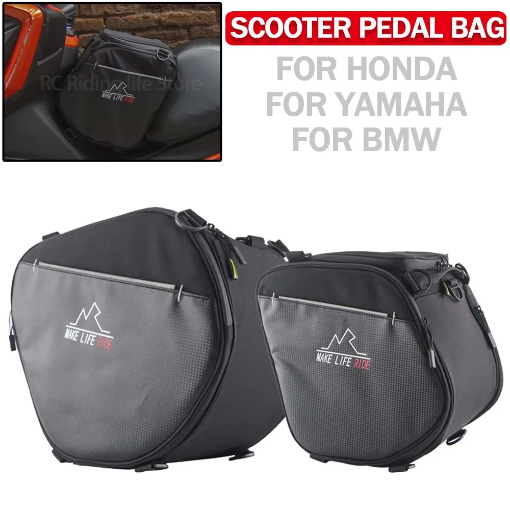 For Honda XADV 750 150 Motorcycle Scooter Pedal Bag Front Toolbags Universal For Yamaha XMAX For BMW Luggage Organizer Saddlebag