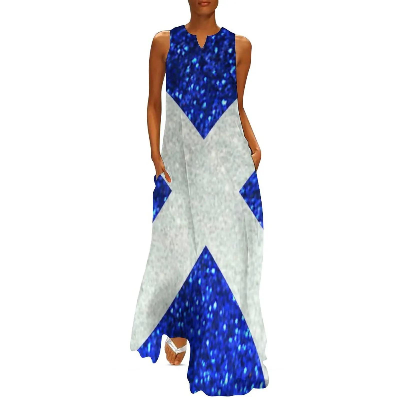 

Glitter Scotland Flag Long Dress Party dresses for women sensual sexy dress for women fairy dress women long dresses