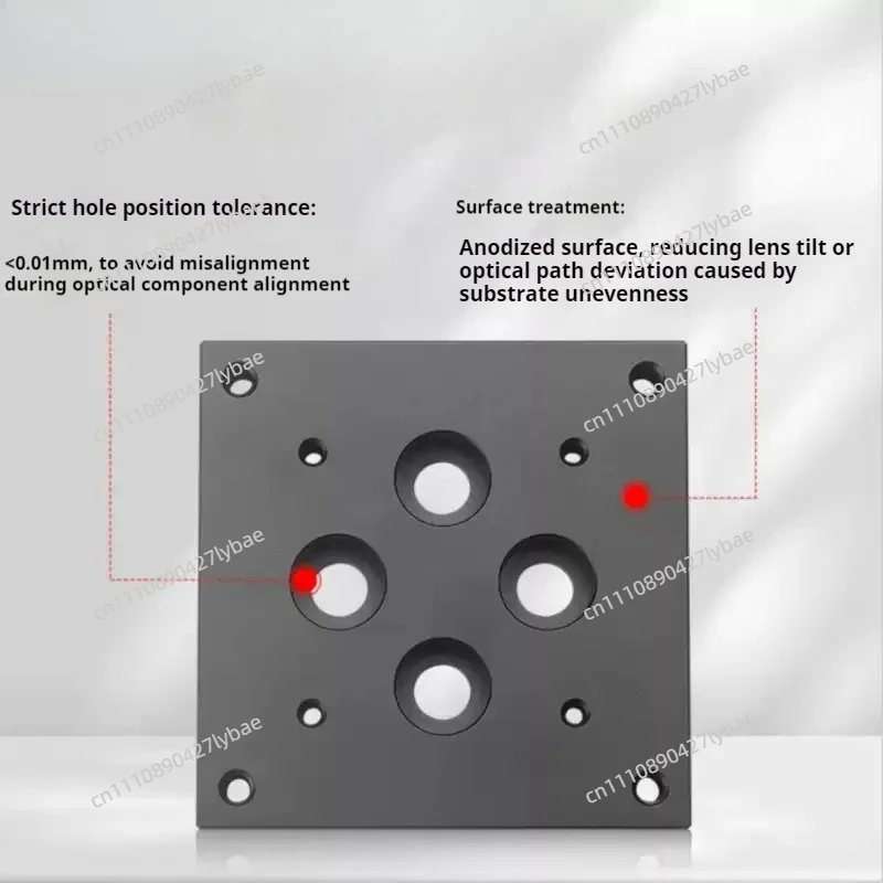 M3/M4/M6 Screw Hole Optical Plate Transfer Plate Porous Fixed Aluminum Plate Completes High-precision Translation Connection