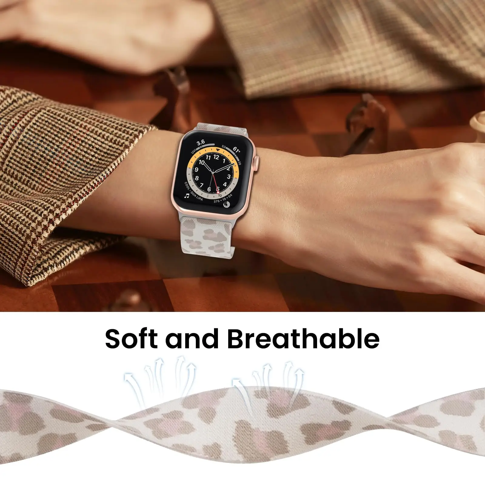 アップルウォッチ用編組ブレスレット,44mmおよび40mm, 45mm, 49mm, 41mm, 38mm, 42mm, iwatchシリーズ7 3, 6, 8, 9ウルトラ2、se、4個