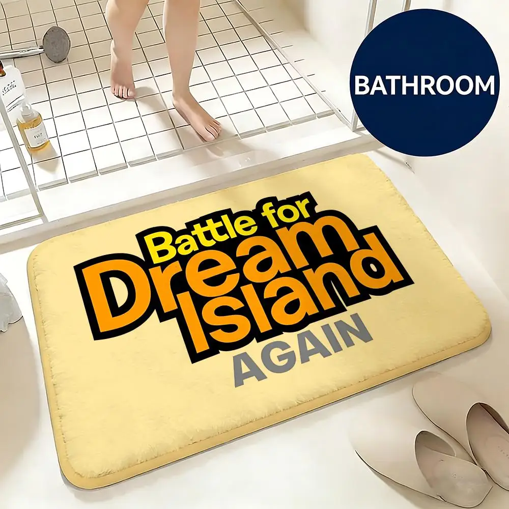 Soft Flannel Floor Mat Cartoon Battle for Dream Island Floor Mat Non-Slip Absorbent Doormat Bathroom Bedroom Home Decor Rug