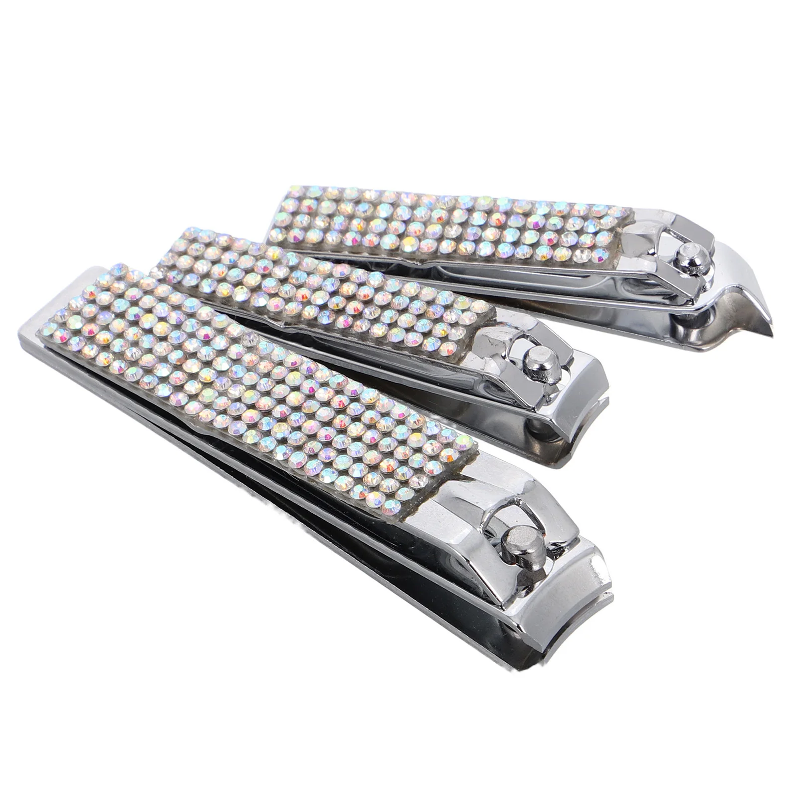 

Премиум-комплект из трех предметов для стрижки ногтей, инструменты для маникюра и педикюра из нержавеющей стали для ногтей на ногах, компактные для путешествий