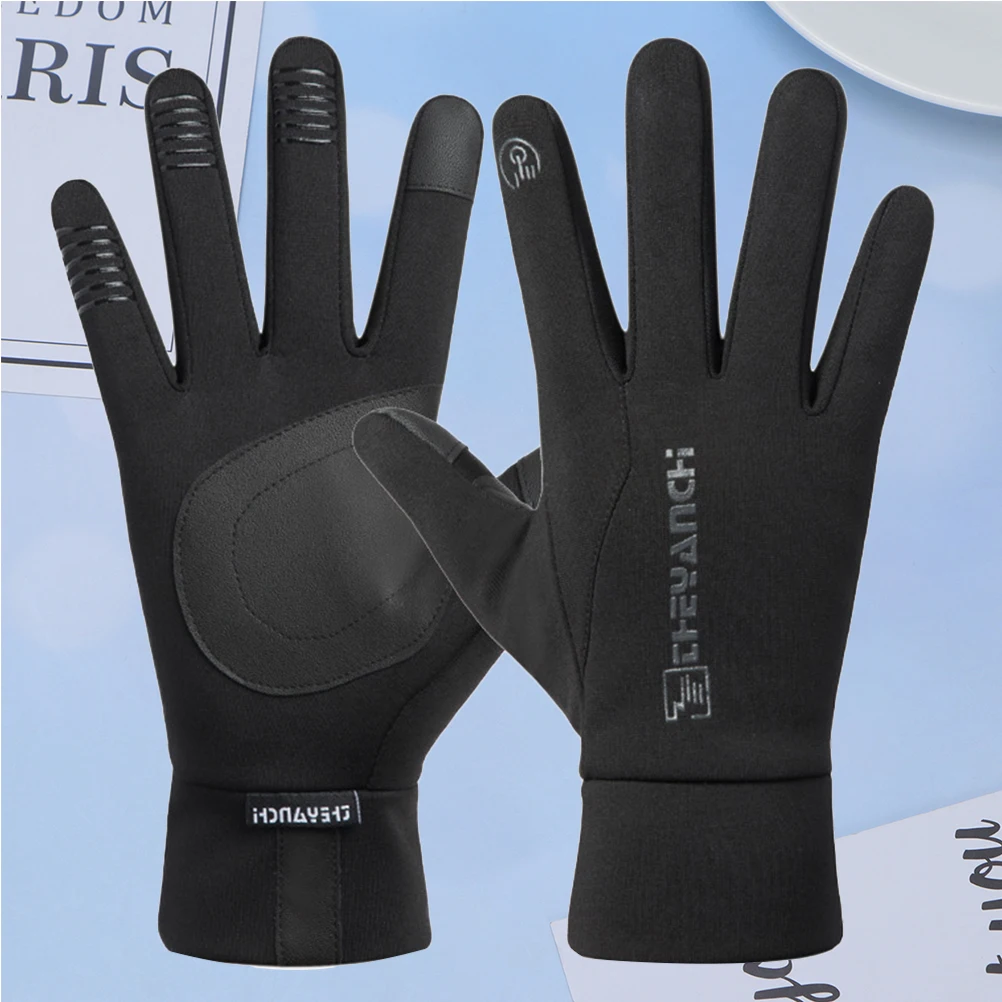 

1Pair Outdoor Mountain Bike Riding Gloves Windproof Waterproof Touch Screen Safety Non-Slip Cycling Gloves