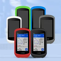 Garmin Explore 2 Case GPS Bike Computer Silicone Cover  Rubber Odometer Protective Case + HD Film (For Garmin Explore2)
