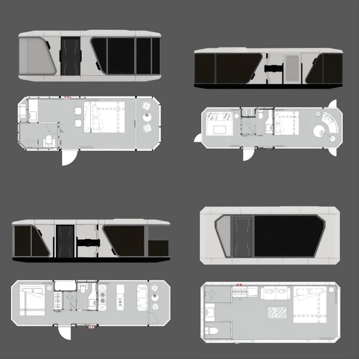 Cápsula espacial de aleación todo en uno, casa inteligente de ciencia ficción, Modular, Hotel, Camping, Estrella