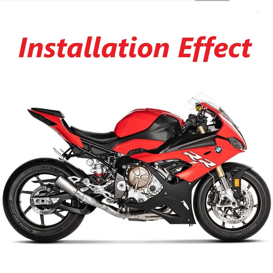 Slip On For BMW S1000RR S1000R 2019 - 2023 Motocycle Exhaust Front Link Pipe Modify Moto Escape Tube Connecting 60mm Muffler
