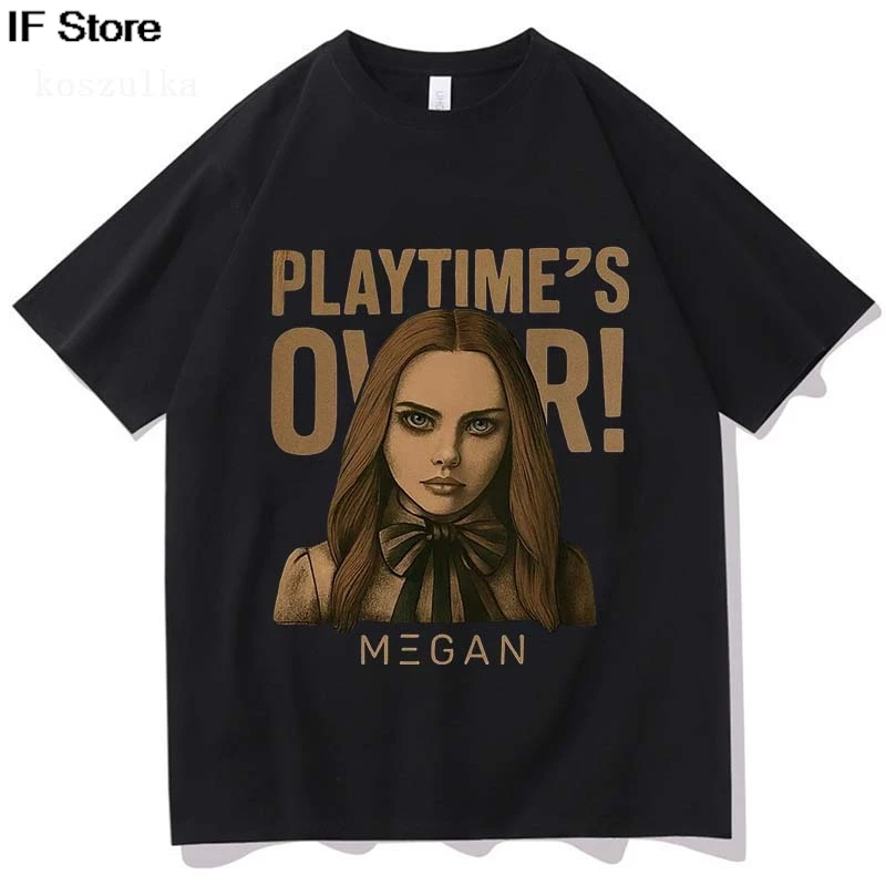 M3GAN 2.0 البوب الفن تي شيرت 2025 فيلم الخيال العلمي الرعب الجرافيك بلايز قصيرة الأكمام القطن الإناث تي شيرت موضة فيلم الطباعة تيز