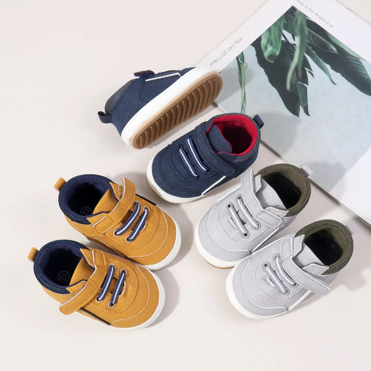 2025 Spring and Autumn Baby Boys and Girls Fashion Design TPR Sole Anti Slip Shoes High Quality Comfortable Prewalker Shoes