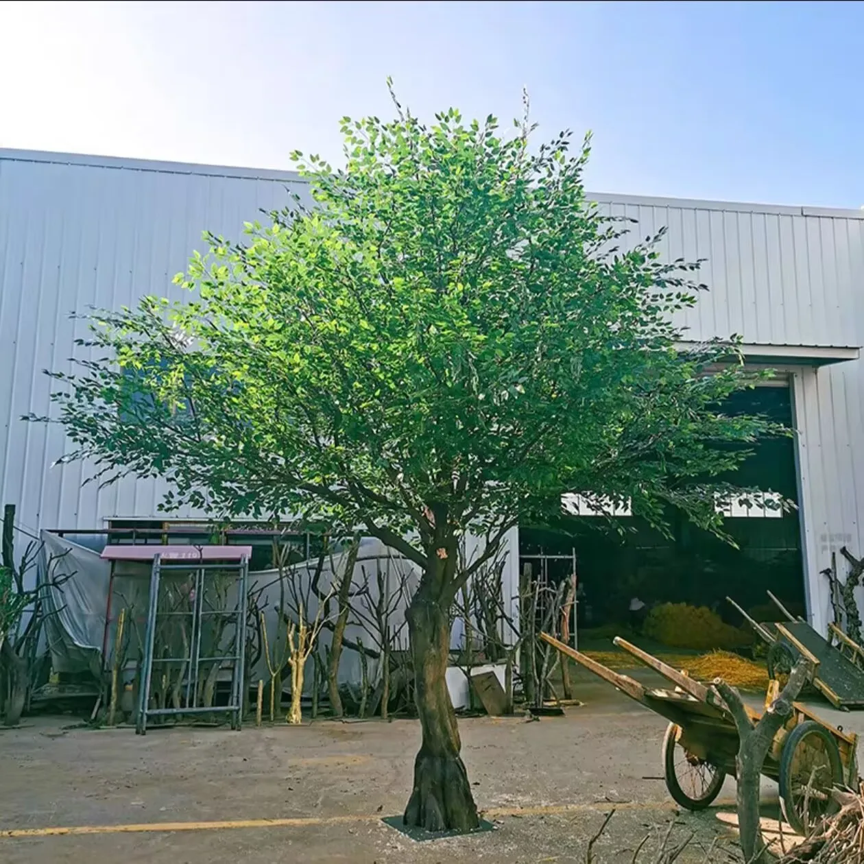 zv-Simulated banyan green plant landscape ornament shopping mall hotel large plant indoor and outdoor window decoration fake t*