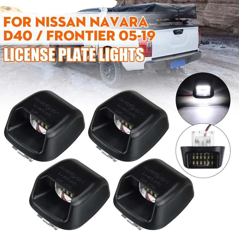 

4 шт., автомобильные аксессуары IP67 18SMD 3W для Nissan Navara D40 2005-2016 Frontier 2005-2019