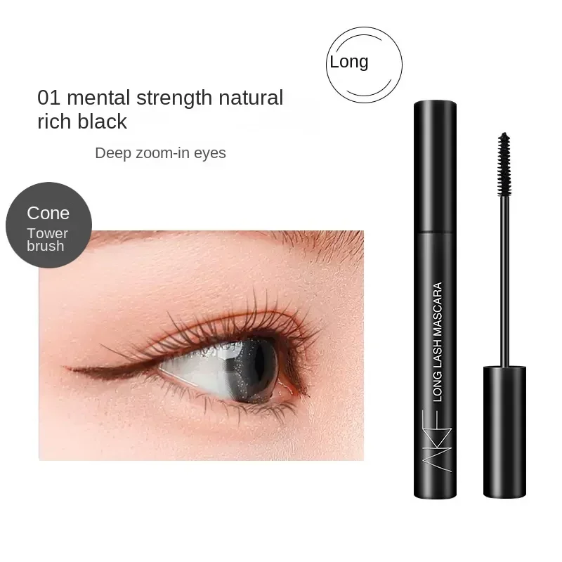 AKF-Mascara imperméable à l'eau pour femme, accessoire de maquillage, naturel, allongeant, optique, bouclage, ne tache pas, produit cosmétique