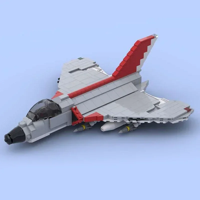 Moc Bouwstenen Militair Model F4D Skymine Jet Fighter Technologie Modulaire Blokken Geschenken Kerst Speelgoed DIY Sets Montage