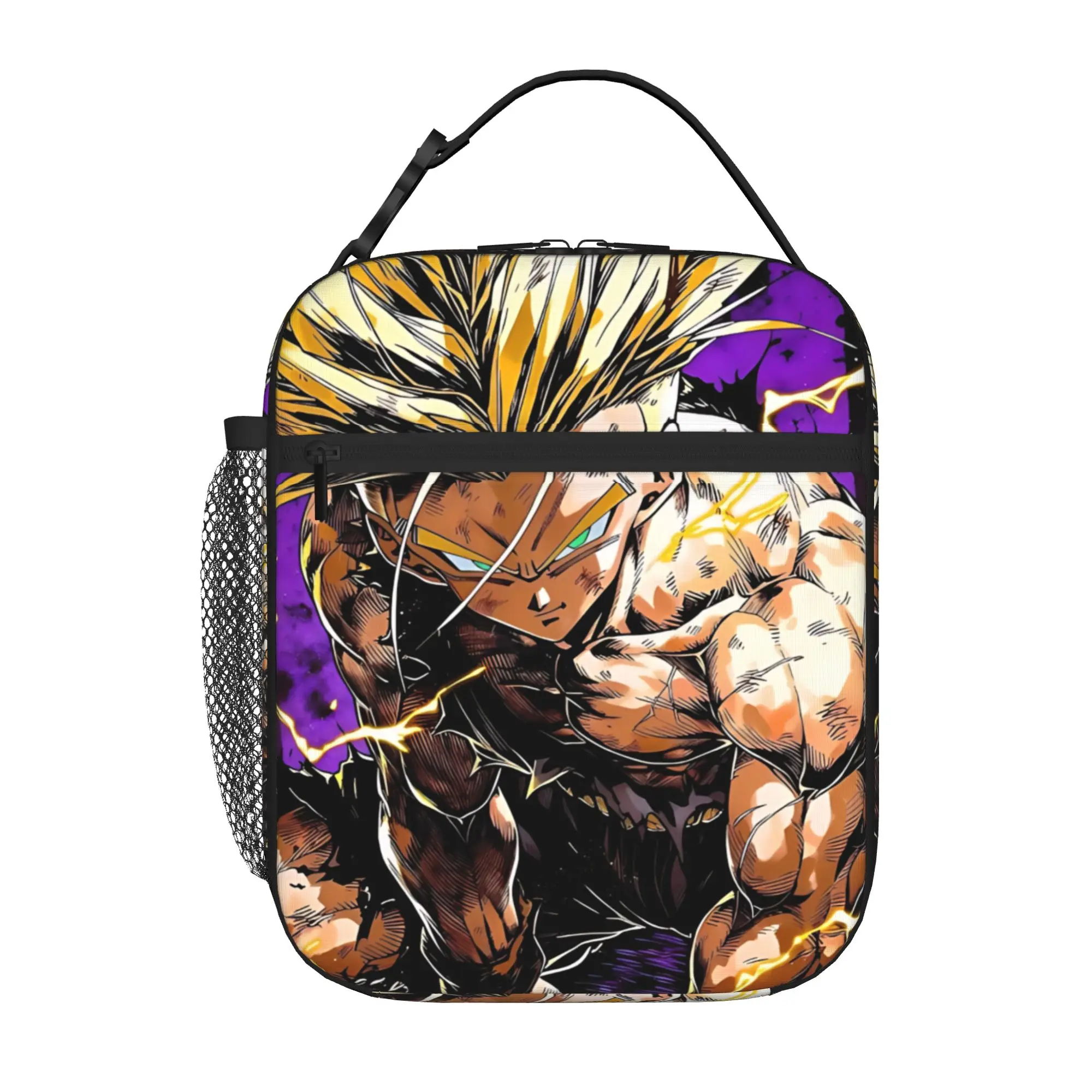 1 Piece Portable Lunch Container  Clash  Zipper Closure Durable Pocket S-Son Goku Ball  For Lunch Lunch Box Bag